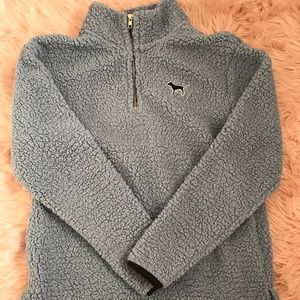 Sherpa Quarter Zip Pink Victoria Secret